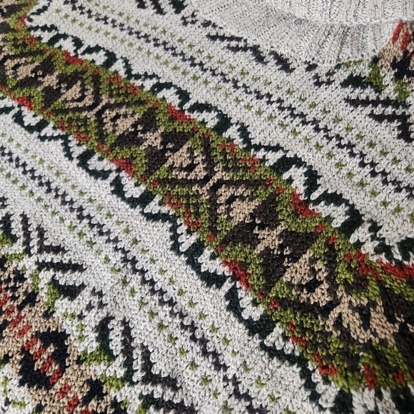 Vintage Women's Chunky Knit Turtleneck Oversized Sweater Large - Picture 8 of 14